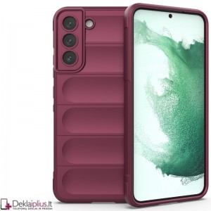 Magic Shield guminis dėklas - bordo spalvos (Samsung Galaxy S22 Plus)